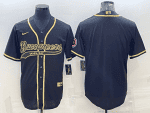 Tampa Bay Buccaneers Blank Black Gold With Patch Cool Base Stitched Baseball Jersey