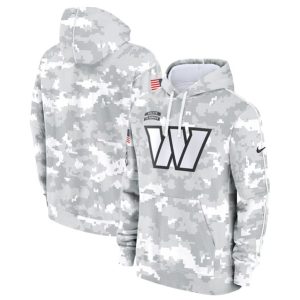 Washington Commanders 2024 Arctic Camo Salute To Service Club Fleece Pullover Hoodie