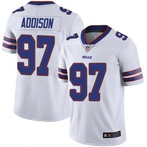 Buffalo Bills #97 Mario Addison White Vapor Untouchable Limited Stitched Jersey