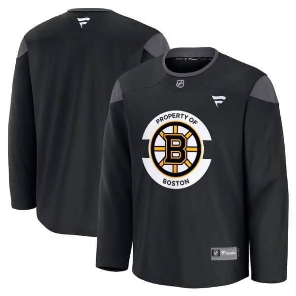 Boston Bruins Black 2024-25 Home Team Practice Stitched Jersey