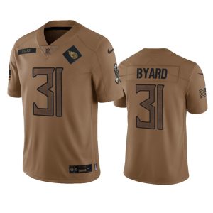 Tennessee Titans #31 Kevin Byard 2023 Brown Salute To Service Stitched Jersey