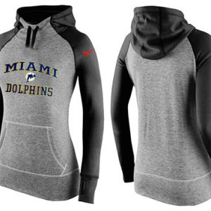 Nike Miami Dolphins Performance Hoodie Grey Black