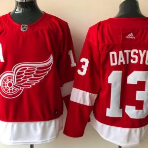 Red Wings #13 Pavel Datsyuk Red Stitched Jersey