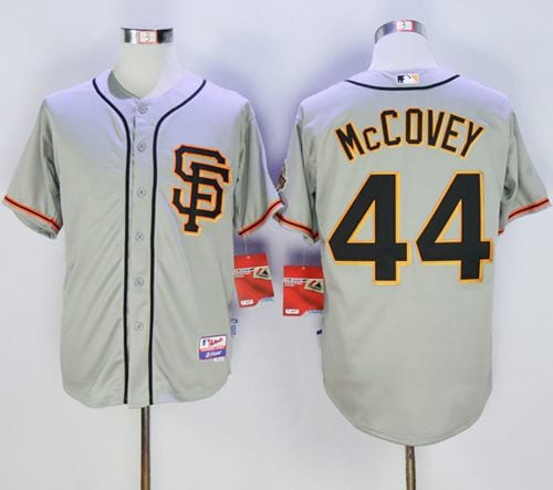 Giants #44 Willie McCovey Grey Cool Base Stitched Jersey