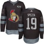 Senators #19 Jason Spezza Black 1917-2017 100th Anniversary Stitched Jersey