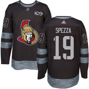 Senators #19 Jason Spezza Black 1917-2017 100th Anniversary Stitched Jersey