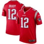 New England Patriots Customized CUSTOM Red Inverted Legend Stitched Jersey