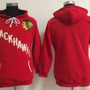 Chicago Blackhawks Blank Red Old Time Heidi NHL Hoodie