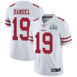 San Francisco 49ers #19 Deebo Samuel White Super Bowl LIV Vaper Untouchable Limited Stitched Jersey