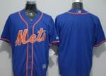 Mets Blank Blue New Cool Base Alternate Home Stitched Jersey
