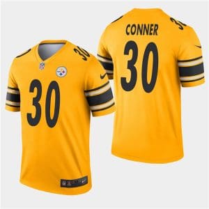 Pittsburgh Steelers #30 James Conner Gold Inverted Legend stitched Jersey