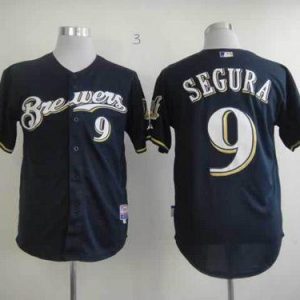 Brewers #9 Jean Segura Blue Cool Base Stitched Jersey