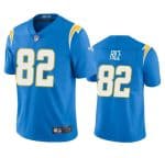 Los Angeles Chargers #82 Brenden Rice Light Blue 2024 Draft Vapor Limited Stitched Jersey