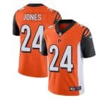 Bengals #24 Adam Jones Orange Vapor Stitched Limited Jersey