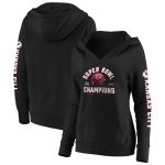 Kansas City Chiefs Black Super Bowl LIV Champions Lateral Pullover Hoodie(Run Small)