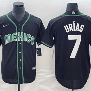Mexico #7 Julio Ur¨ªas 2023 Black World Classic Stitched Jersey