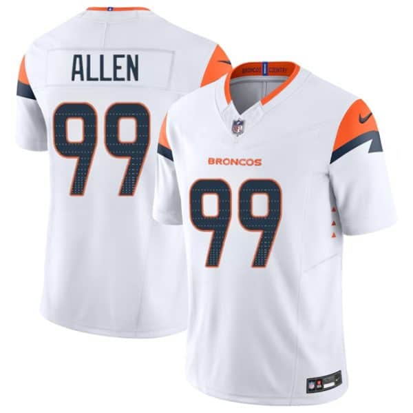 Denver Broncos #99 Zach Allen White 2024 F.U.S.E. Vapor Limited Stitched Jersey