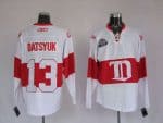 Red Wings #13 Pavel Datsyuk Stitched White Winter Classic Jersey