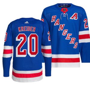 New York Rangers #20 Chris Kreider Blue Stitched Jersey