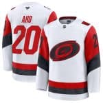 Carolina Hurricanes #20 Sebastian Aho White 2025 Away Stitched Jersey