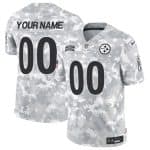 Pittsburgh Steelers Custom Arctic Camo 2024 F.U.S.E. Salute To Service Limited Stitched Jersey