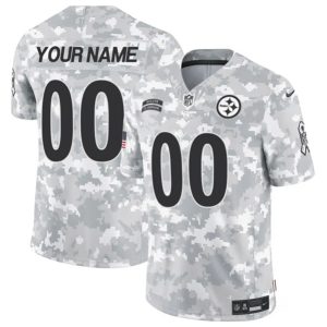 Pittsburgh Steelers Custom Arctic Camo 2024 F.U.S.E. Salute To Service Limited Stitched Jersey