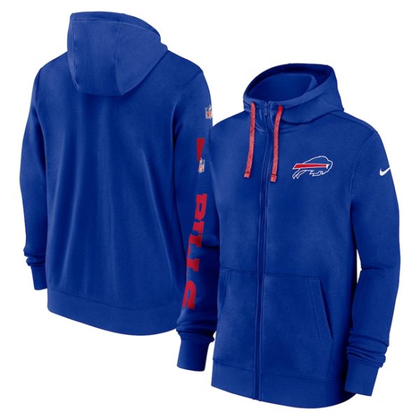 Buffalo Bills Royal 2024 Team Full-Zip Hoodie
