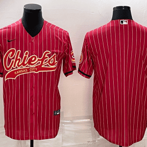 Kansas City Chiefs Blank Red With Patch Cool Base Stitched Baseball Jersey