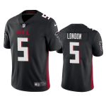 Atlanta Falcons #5 Drake London Black Vapor Untouchable Limited Stitched Jersey