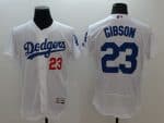 Dodgers #23 Kirk Gibson White Flexbase Authentic Collection Stitched Jersey