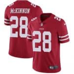San Francisco 49ers #28 Jerick McKinnon Red Vapor Untouchable Limited Stitched Jersey