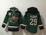 Minnesota Wild #29 Marc-Andre Fleury Green Ageless Must-Have Lace-Up Pullover Hoodie