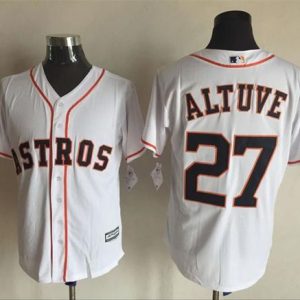 Astros #27 Jose Altuve White New Cool Base Stitched Jersey