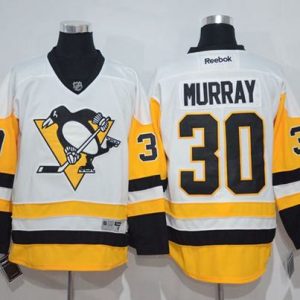Penguins #30 Matt Murray White New Away Stitched Jersey