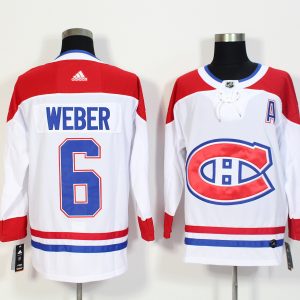Montreal Canadiens #6 Shea Weber White Stitched Adidas Jersey