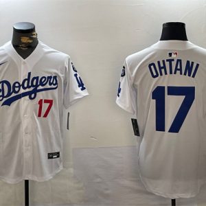 Los Angeles Dodgers #17 Shohei Ohtani White 2024 World Series Champions With Fernando Memorial Patch Home Limited Stitched Jersey