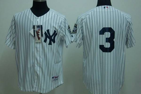 Yankees #3 Babe Ruth Stitched White Jersey