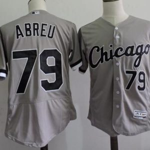 White Sox #79 Jose Abreu Grey Flexbase Authentic Collection Stitched Jersey