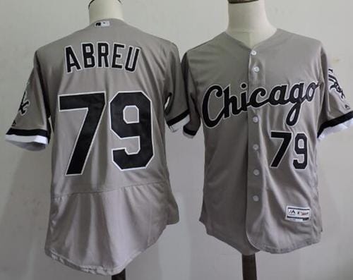White Sox #79 Jose Abreu Grey Flexbase Authentic Collection Stitched Jersey