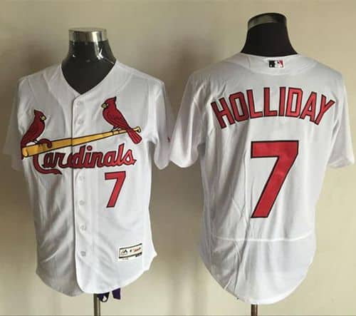 Cardinals #7 Matt Holliday White Flexbase Authentic Collection Stitched Jersey