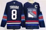 New York Rangers #8 Jacob Trouba Navy 2024-25 Stitched Jersey