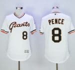 Giants #8 Hunter Pence White Flexbase Authentic Collection Cooperstown Stitched Jersey