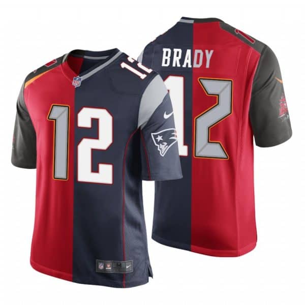 Tampa Bay Buccaneers Red Navy Custom Stitched Jersey