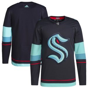 Seattle Kraken Blank Navy Stitched Jersey