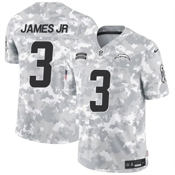 Los Angeles Chargers #3 Derwin James Jr. Arctic Camo 2024 F.U.S.E. Salute To Service Limited Stitched Jersey