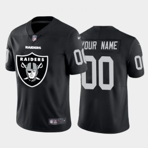 Las Vegas Raiders Customized Custom Black Team Big Logo Limited Stitched Jersey