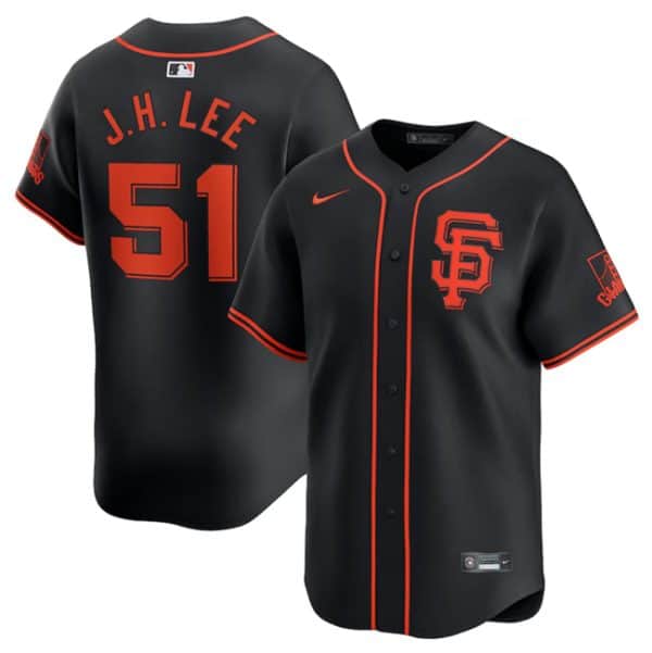San Francisco Giants #51 Jung Hoo Lee Black 2024 Black AlternateLimited Stitched Jersey
