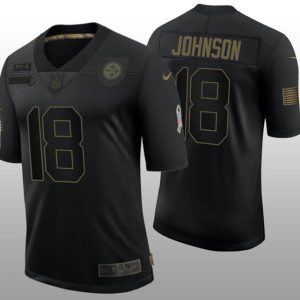 Pittsburgh Steelers #18 Diontae Johnson Black Vapor Untouchable Limited Stitched Jersey