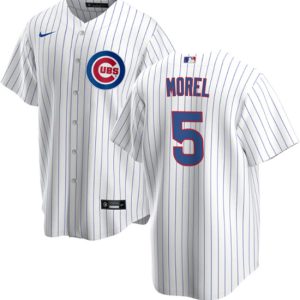 Chicago Cubs #5 Christopher Morel Chicago White Cool Base Stitched Baseball Jersey