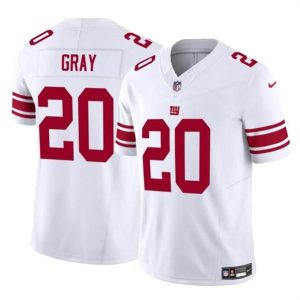 New York Giants #20 Eric Gray White 2023 F.U.S.E. Vapor Untouchable Limited Stitched Jersey